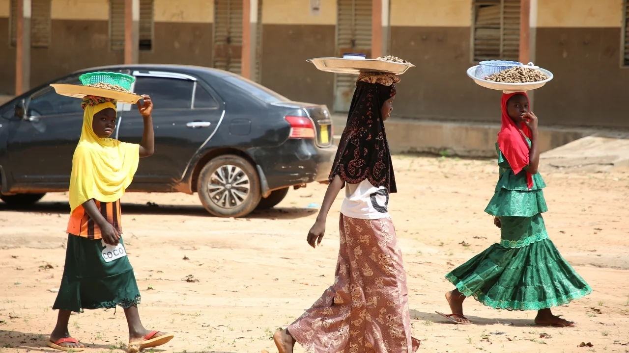 Children walking